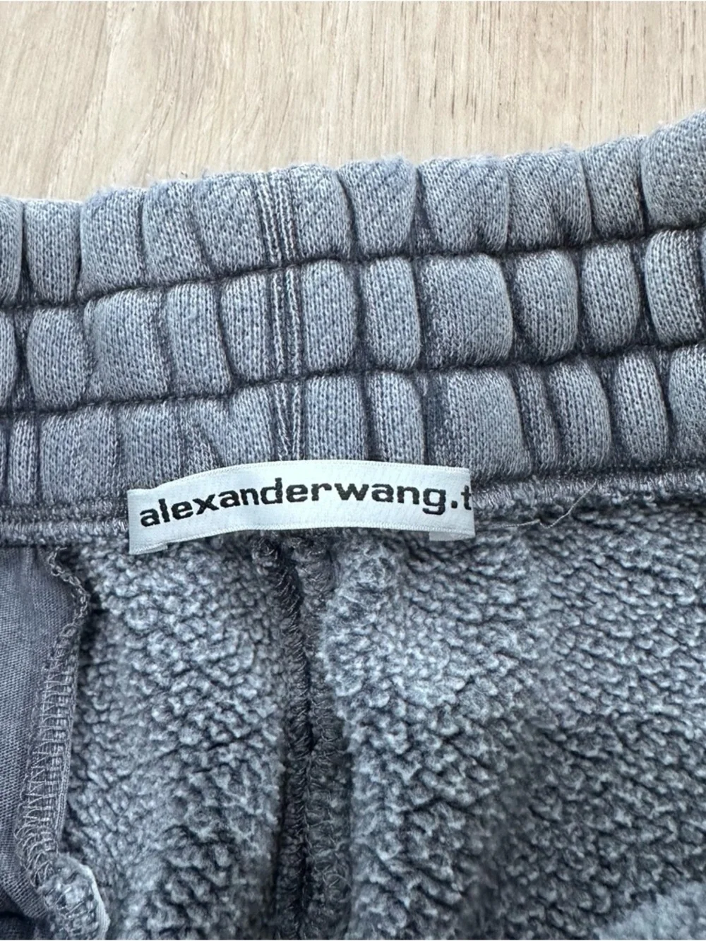 Alexander Wang essential classic sweatpants in acid fog grey small